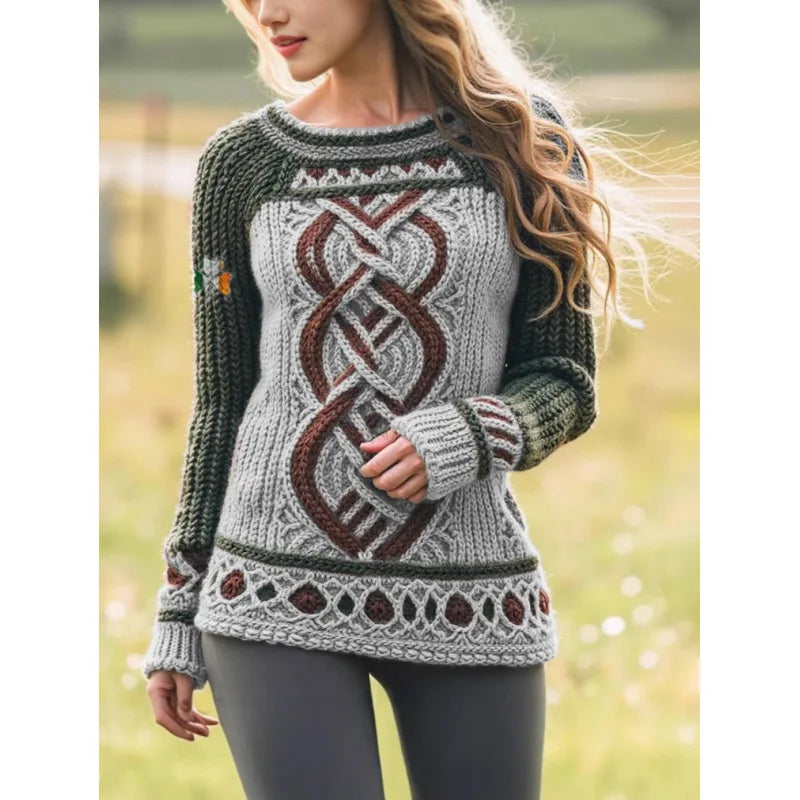2025 New Autumn and Winter Crew Neck Sweater Knitwear