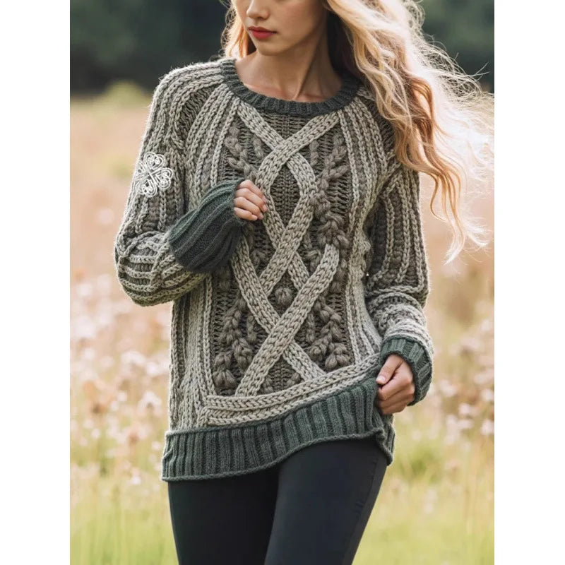 2025 New Autumn and Winter Crew Neck Sweater Knitwear