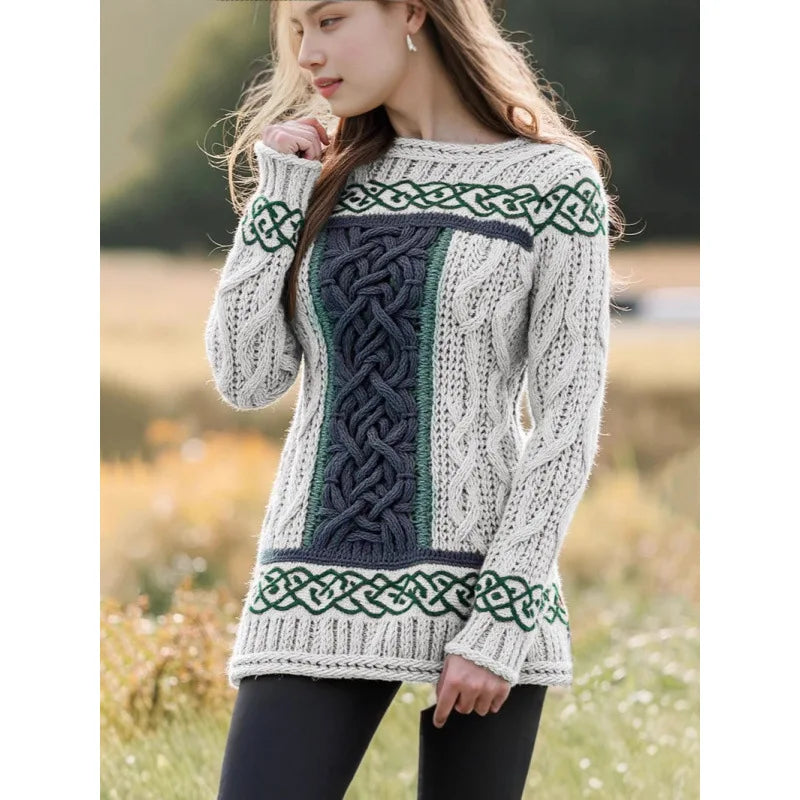 2025 New Autumn and Winter Crew Neck Sweater Knitwear